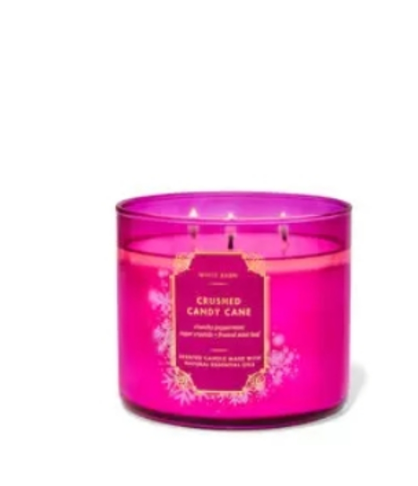 Crushed Candy Cane  bbw candle new in box unopened